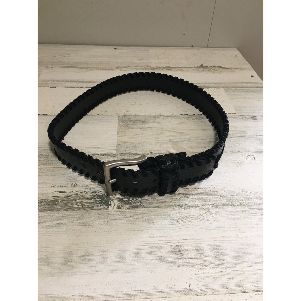 Nine West Black Genuine Bonded Leather Belt